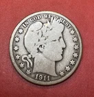 1911-P Silver Barber Half Dollar VERY GOOD PLUS VG+ Original 50 Cents Coin NICE