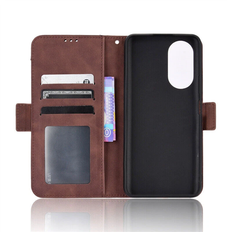 Capa carteira telefone luxo flip para Huawei P50 Pro P30 Lite P20 Lite Honor X8 X30 - Imagem 4 de 4