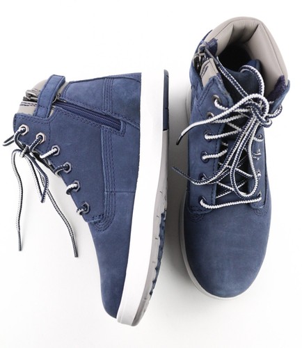 Timberland A1QU6 Niño Botas EU31 UK12.5 Cuero Azul Encaje Almendra Punta Tobillo - Imagen 5 de 11