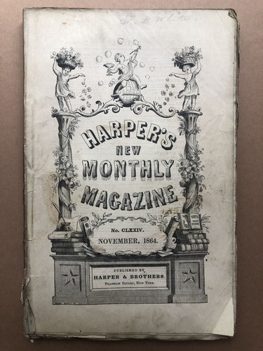 J Ross Browne Charles Dickens / Harper's New Monthly Magazine November 1864