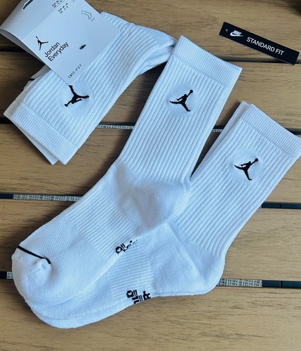 Nike Jordan Jumpman White Cushioned Cotton Socks Small Gift Present Kids Junior - Picture 4 of 7