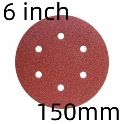 SATC 150mm Hook&Loop Sanding Discs 40 60 80 120 180 240 400Grit Orbital Sander Paper