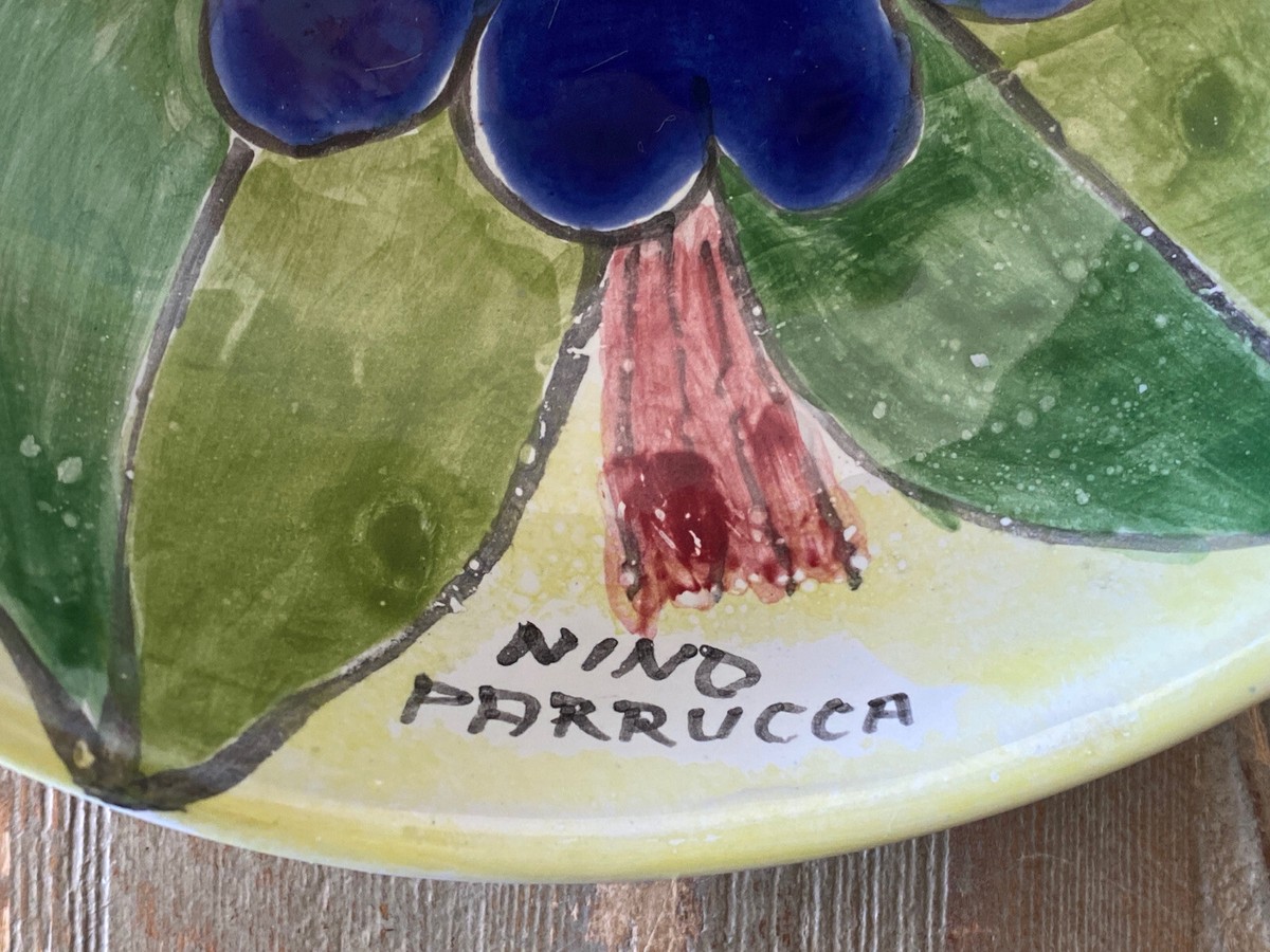 Nino Parrucca Pottery Italy Small Bowl 4.5” Signed 51 Hand Painted