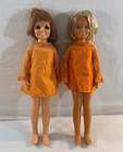 Pair Crissy Dolls With Growiong Hair Tested Works Shows Use