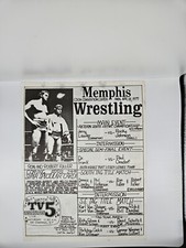Jerry Lawler Vs. Rocky Johnson Vintage Memphis Wrestling Schedule
