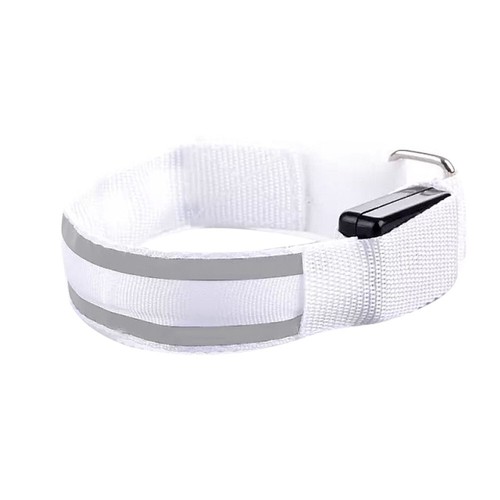Reflective LED Light Arm Armband Strap Safety Belt For Night Running Cycling Etc - Picture 23 of 28