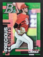 Nick Lodolo Reds 2020 Bowman Platinum Precious Elements Green #PE-8 #36/99 Card