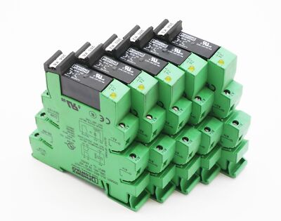 5x Phoenix Contact PLC-BSC-24DC/1-1/ACT 2967057 + 2962100 Halbleiterrelais -used