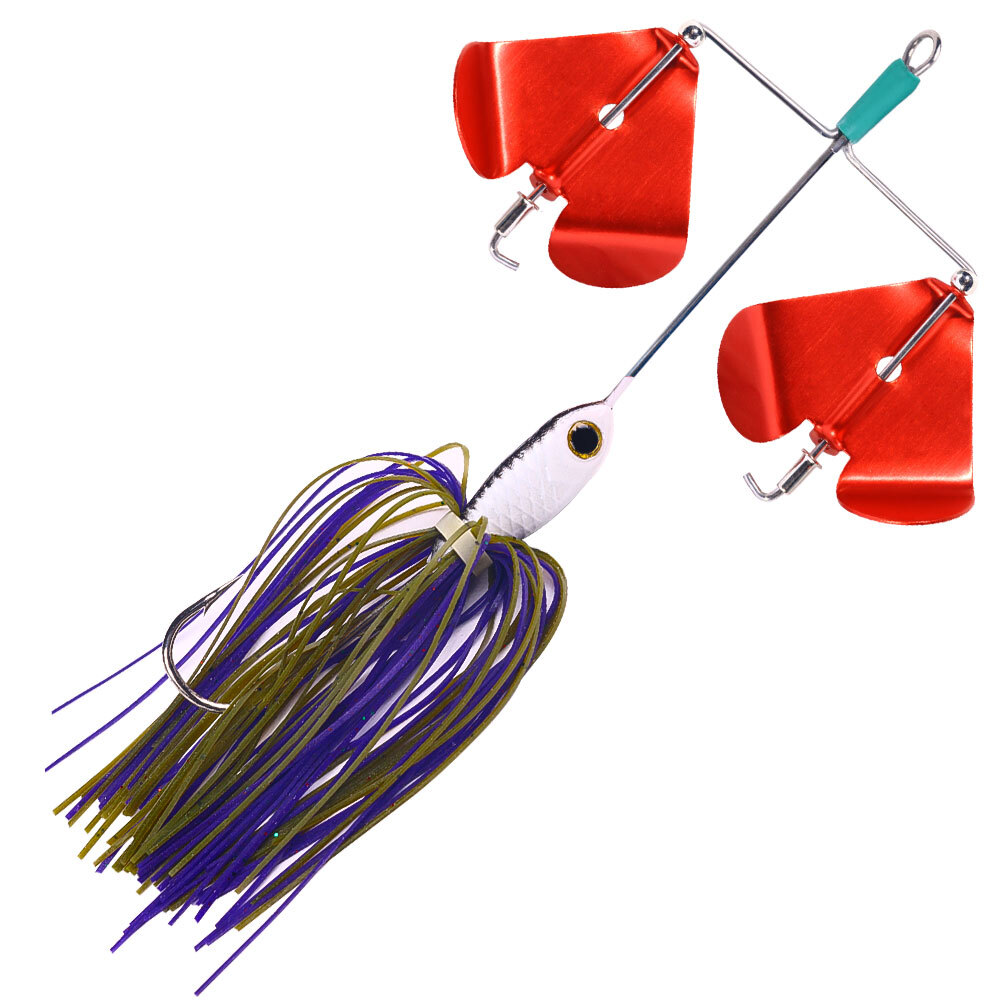 6PCS Spinner Bait Fishing Lures Jig Head Spoon Metal 3/4oz Buzzbait Blade Tackle - Image 13