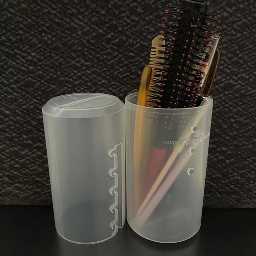Makeup Brush Holder Storage Box Cosmetic Empty Case Adjustable Container Travel