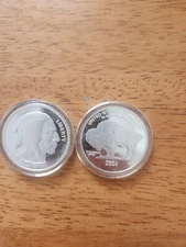 COPY 2005 U.S. BUFFALO Silver COIN INDIAN HEAD COIN Copy Silver Clad