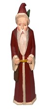 7.5 Santa Carved Wood Christmas Primitive Figurine Folk Art St Nick