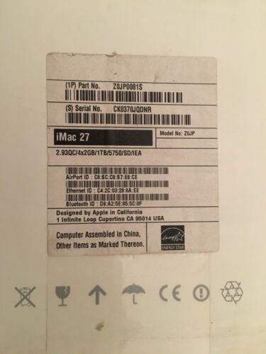 Apple iMac 27-inch. intel Core i7  2,93GHz 20Gb Ram - Foto 5 di 5