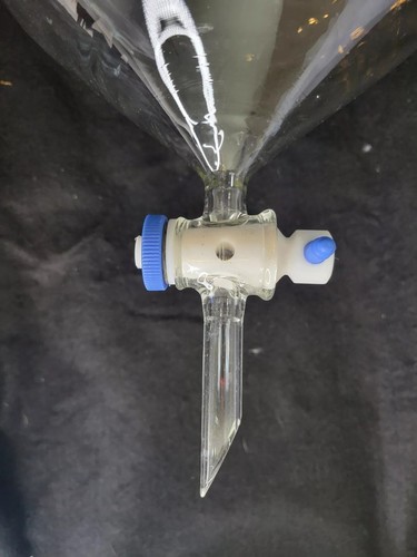 12L Seperator Funnel w/Shut Off Valve 22" Tall Lab Glass Unmarked 44/50 w/10mm - Picture 3 of 13