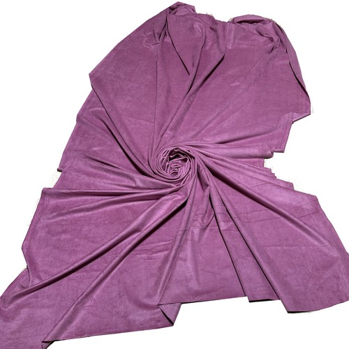 HEAVY JACKET GRADE FAUX SUEDE LEATHER LIKE FABRIC CLOTH CAR UPHOLSTERY SOFA 60"W - Picture 551 of 552