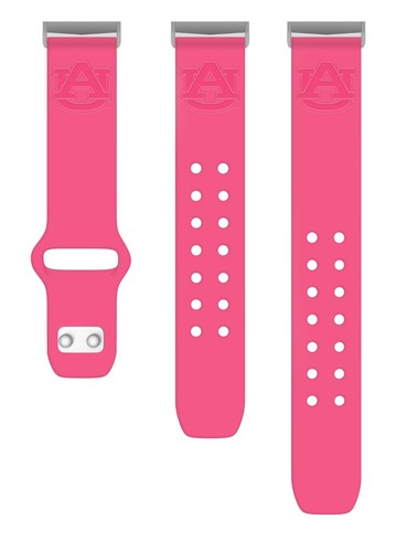 Correa de reloj de silicona grabada Auburn Tigers para FitBit Versa y Sense - Imagen 15 de 19