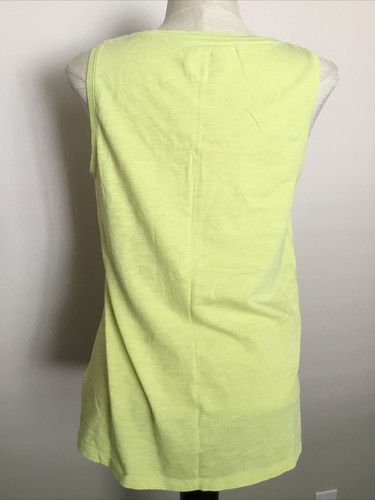 TIME AND TRU RELAXED FIT SLEEVELESS V-NECK LIGHT GREEN KNIT TANK  SZ S - Picture 5 of 8
