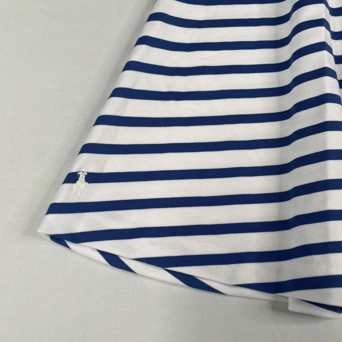 Polo Ralph Lauren Girls Dress Size XL (16)  Blue/White Striped Polo Dress