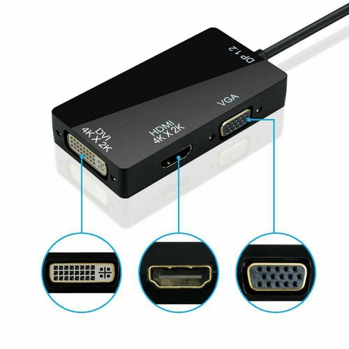 Adattatore Thunderbolt/Mini Display Port/DP a VGA/HDMI/DVI per Macbook Pro Air Mac - Foto 28 di 28
