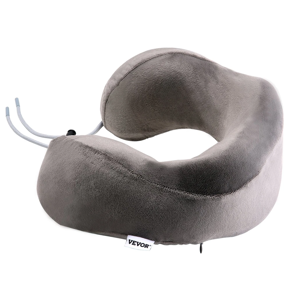U-Shaped Memory Foam Travel Neck Pillow in Dark Gray - Ergonomic Support for Comfortable Journeys U-Shaped Memory Foam Travel Neck Pillow in Dark Gray - Ergonomic Support for Comfortable Journeys