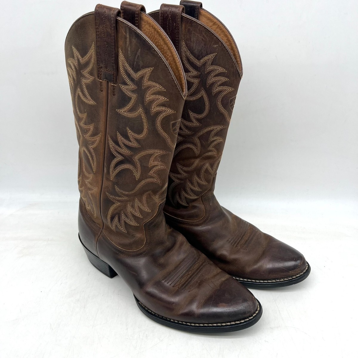 Ariat Men\'s Heritage Traditional R Toe Distressed Brown Western Cowboy Boot 8.5 Introducing these Ariat Men main image 4
