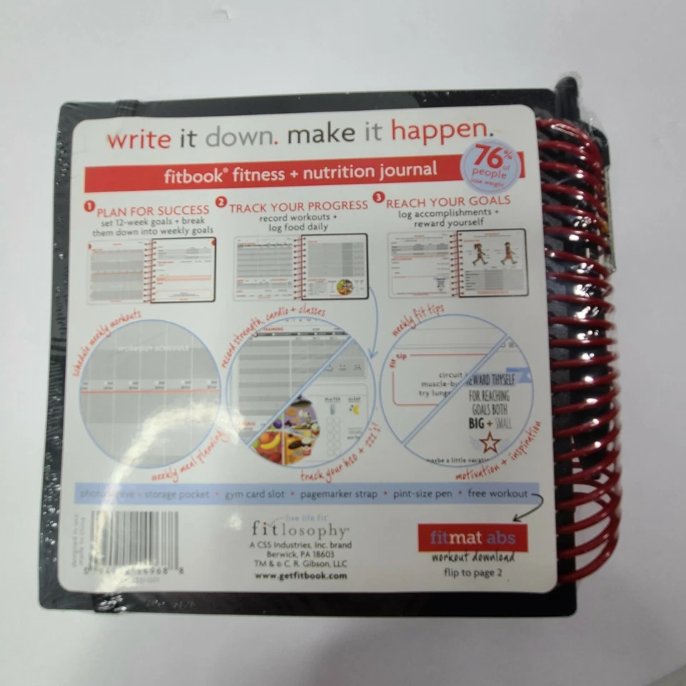 Fitlosophy Fitbook: 12 Week Fitness & Nutrition Journal + FREE Workout Download - Image 2 of 4