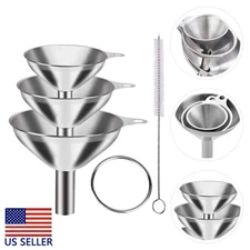 1PC Red Wine Funnel Small Mesh Strainer Jars Stainless Steel Kitchen wine ladle