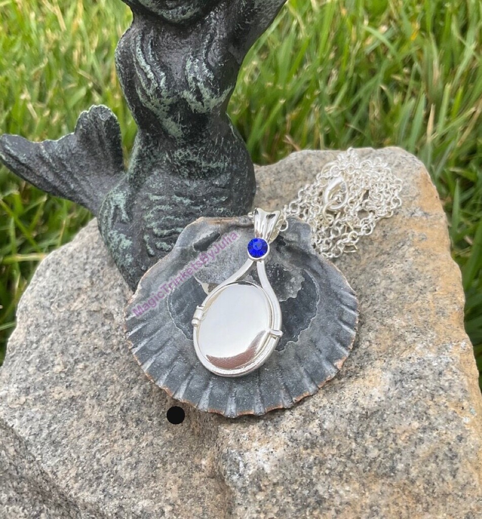 H2O Just Add Water Cute Mini Locket Cleo Blue Rhodium Plated Rolo