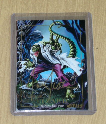 2016 Marvel Masterpieces Joe Jusko buyback autograph auto LIZARD 7/15