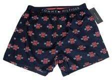 Tommy Hilfiger Navy Blue 19 TH 85 Slim Fit Lightweight Button Fly Boxers Mn's