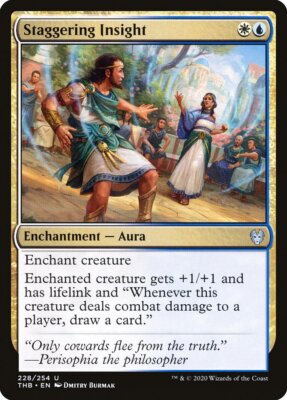 Magic the Gathering (mtg): THB: Staggering Insight  (x 4)