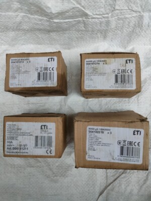 ETI ELEKTROELEMENT FUSE 50A/80A/100A/125A -500V  MIX LOT