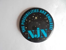 Vintage NJN New Jersey Network Possibilities Endless TV & Radio Stations Pinback
