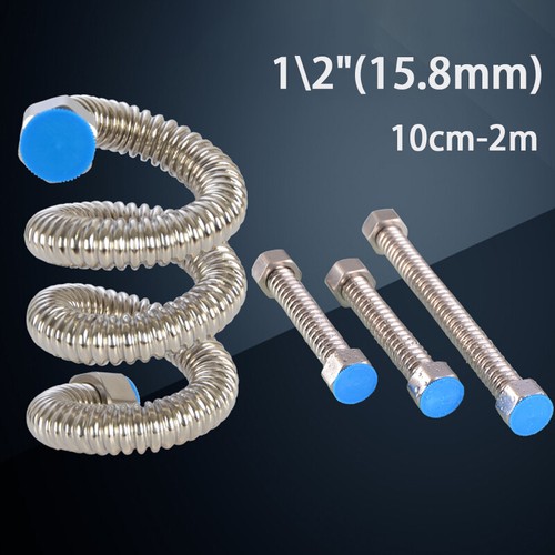 1/2" 15.8mm 304 Edelstahl Dusche Flexschlauch 10cm - 2m Brauseschlauch - Bild 1 von 15