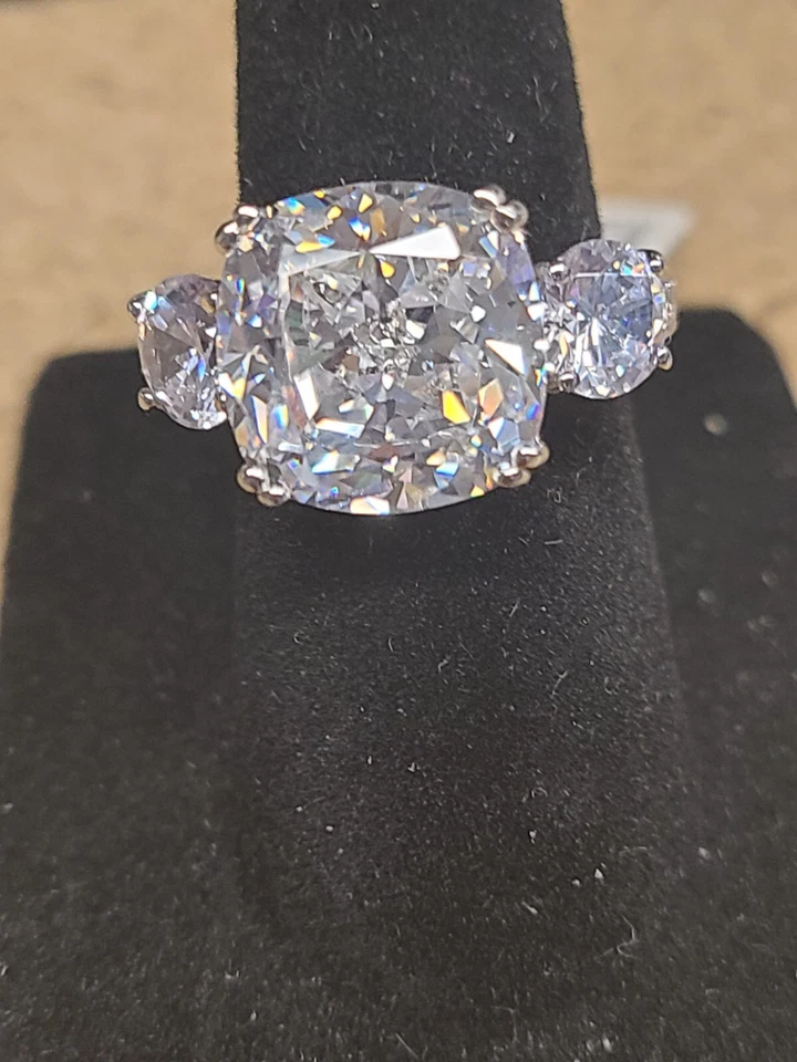 Charles Winston For Bella Luce White Cubic Zirconia Scintillant Cut Rhodium Over - Image 2 of 4