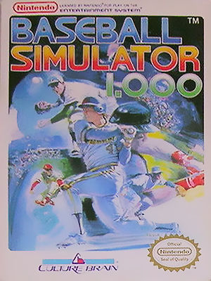 Baseball Simulator 1.000 (Nintendo Entertainment System, 1989) - Japanese Version
