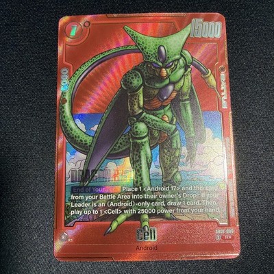 Dragonball Super Fusion World Manga SB01 Cell Red Alt Art Sb01-009 Pack Fresh NM
