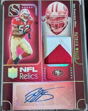 2025 Panini Silhouette Patrick Willis NFL Relic Patch Autograph 73/75 #NRA-PWS