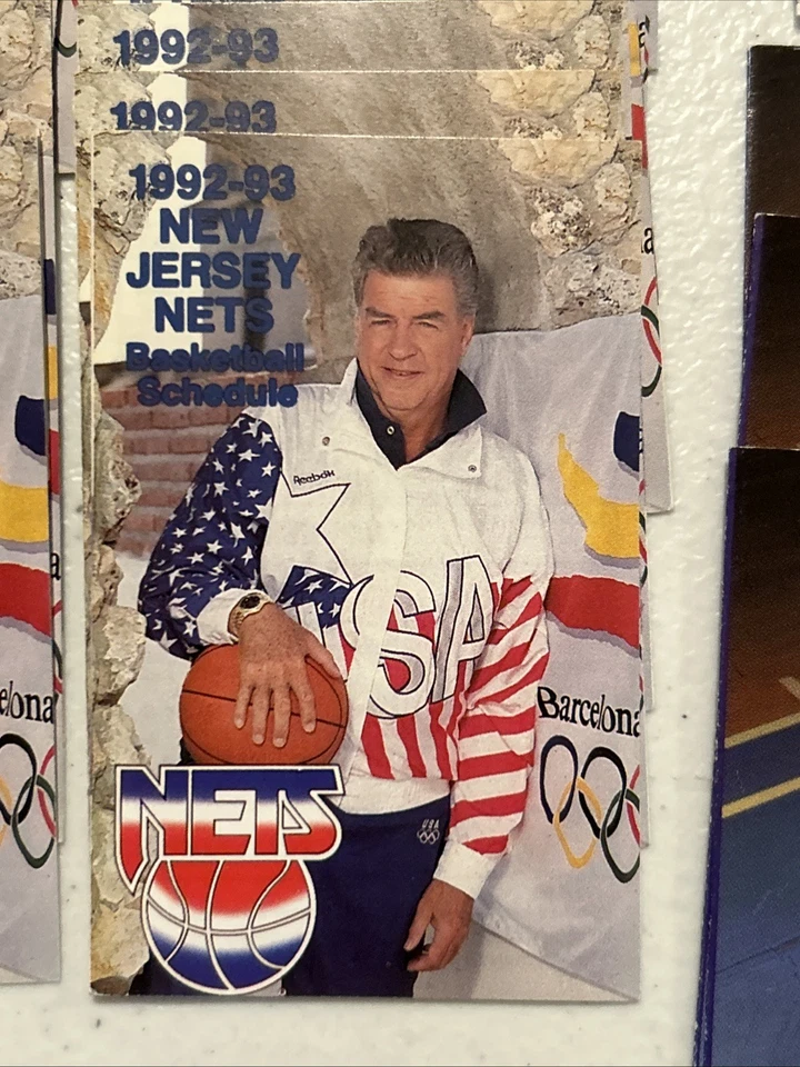 New Jersey Nets NBA Pocket Schedules Misc Lot of 32 Calipari Daly - 1992 - 2002 - Image 4 of 4