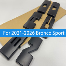 Front Grille Emblem Letter Overlay Decal Decor Cover Trim For 21-26 Bronco Sport