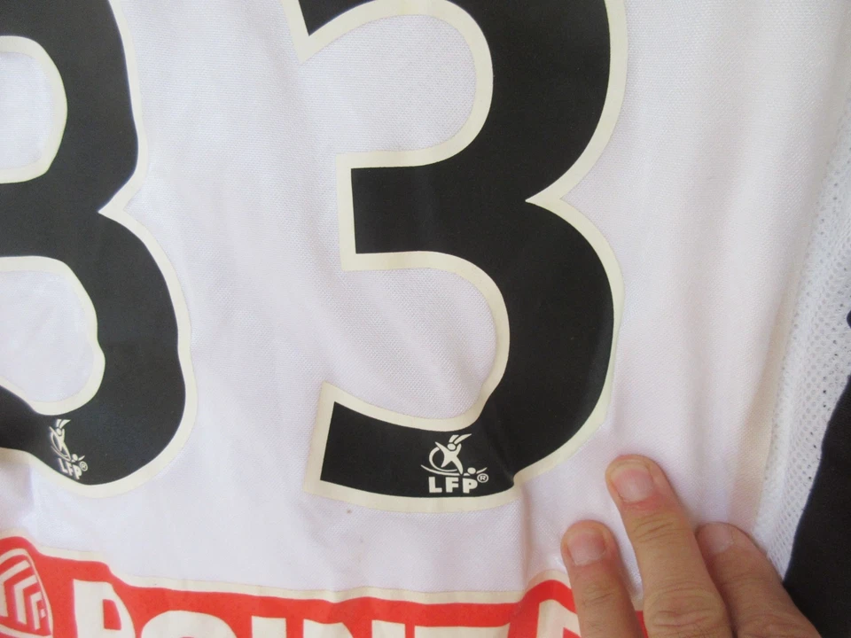 Maillot STADE RENNAIS RENNES porté COUPE DE LA LIGUE vintage PUMA football shirt - Photo 4/4