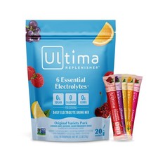 Ultima Replenisher Original Variety Electrolyte 20 Count Pack of 1 , Blue
