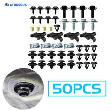 50Pcs For Toyota Prius c Engine Splash Shield Skid Plate Fender Screw Clips