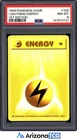 Pokemon 1999 Lightning Energy 100/102 1st Edition Base Set PSA 8
