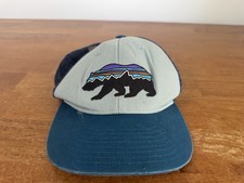 Patagonia Youth Boys Embroidered Organic Cotton Snapback Adjustable Hat Bear
