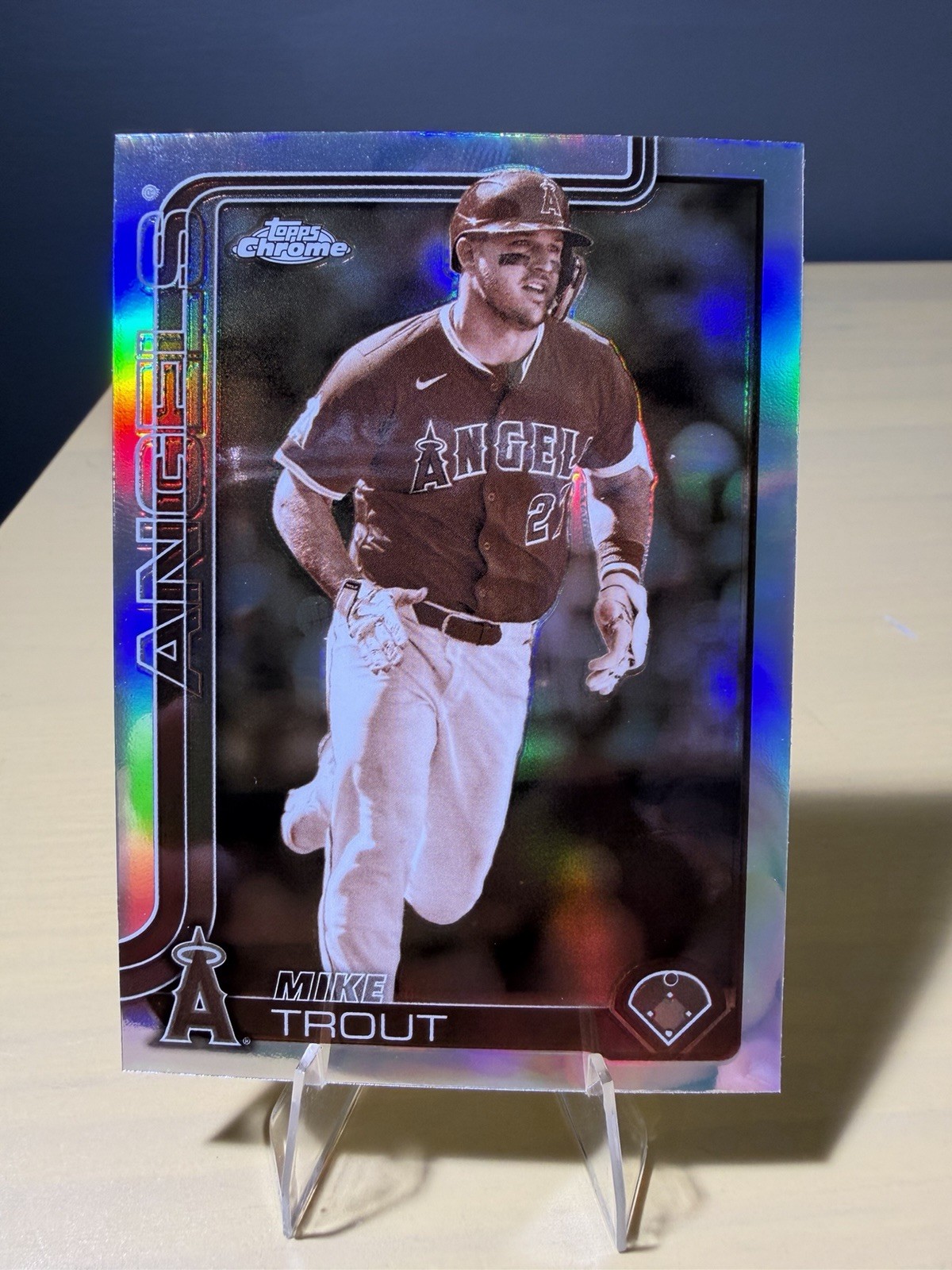 2025 Topps Chrome - Mike Trout #100 Sepia Refractor