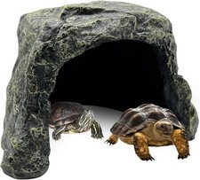 BNOSDM Reptile Hideout,Large Tortoise Hide Cave,Resin Rock,Bearded Dragon Hideaw