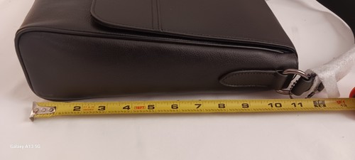 Coach Houston Map Bag F68015 nuova con etichette borsa messenger in pelle nera canna di fucile tracolla - Foto 20 di 24