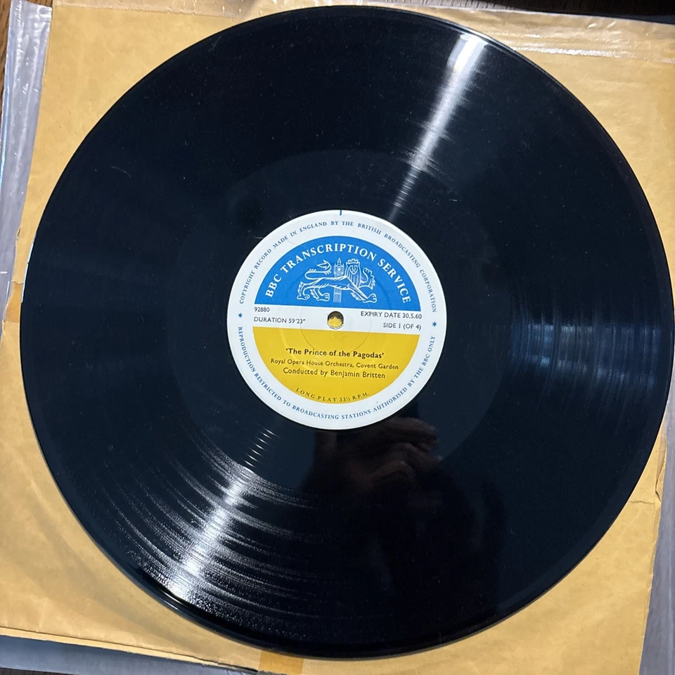 RARE BBC Transcription Prince Of The Pagodas Ballet  BRITTEN 2LPs Mono NM LIVE Foto 2 de 4