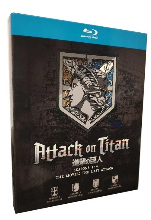 Attack on Titan: The complete series, Season 1-4 (8-Disc-Blu-ray, Box-Set) New - Image 2 of 3